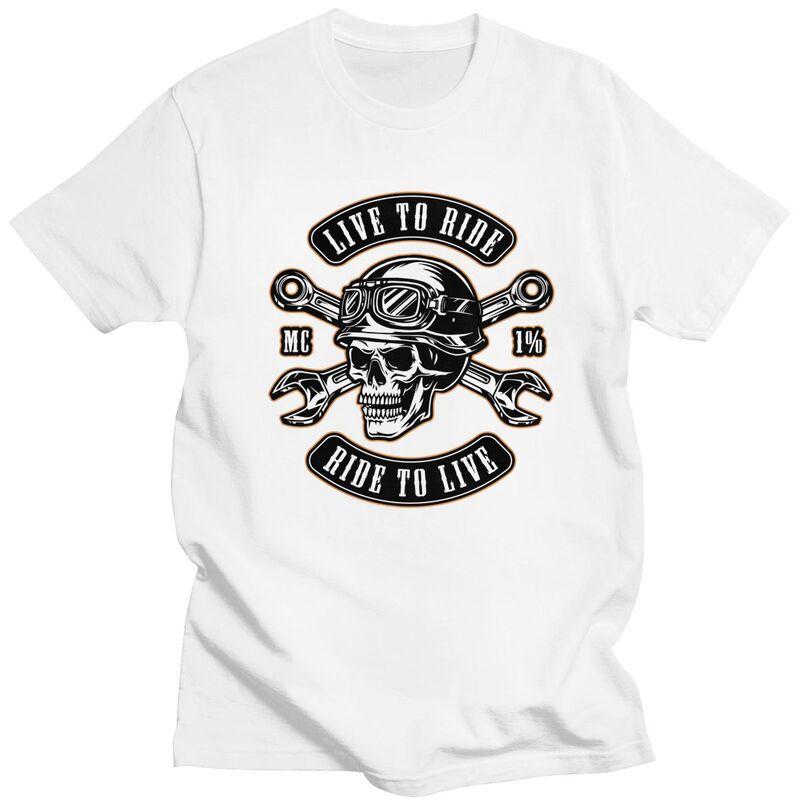 Custom Motorcycle Repair Service T Shirts for Men 100 Cotton Tees Rockabilly Rock Biker Tshirt Fashion Tshirt Clothing