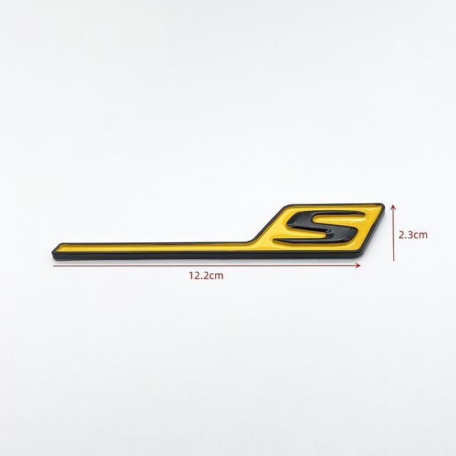 Emblema Logo 3D ABS Cromato Nero Giallo Rosso per Bagagliaio Posteriore Auto GT R S C Emblema Per Mercedes AMG GTR GTC GTS C190 Adesivi Auto