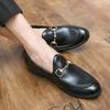 Fashion Luxury Men Formal Shoes Black Brown Classic Horse Buckle Fashion Versatile Loafers European Gentlemen Shoes Size 38-48 Men Shoes