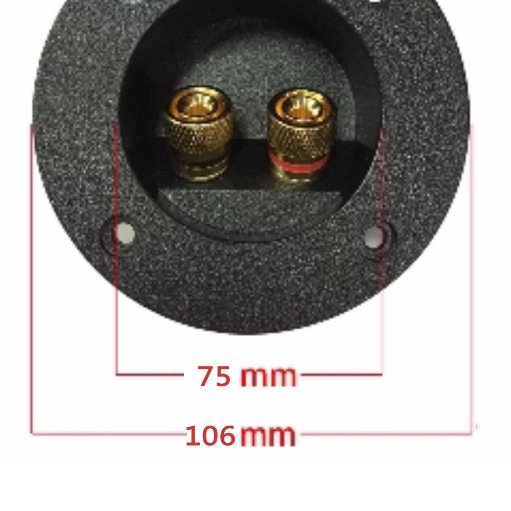 2 pcs DIY Home Car HIFI Stereo 2 way Subwoofer Speaker Box Terminal Round Cup Connector Binding Post For 4mm Banana Plugs