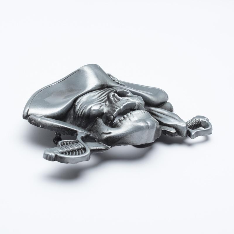Lotte Jinsen Zinc Alloy Retro Skull Belt Buckle, 4.0cm Style - In Stock
