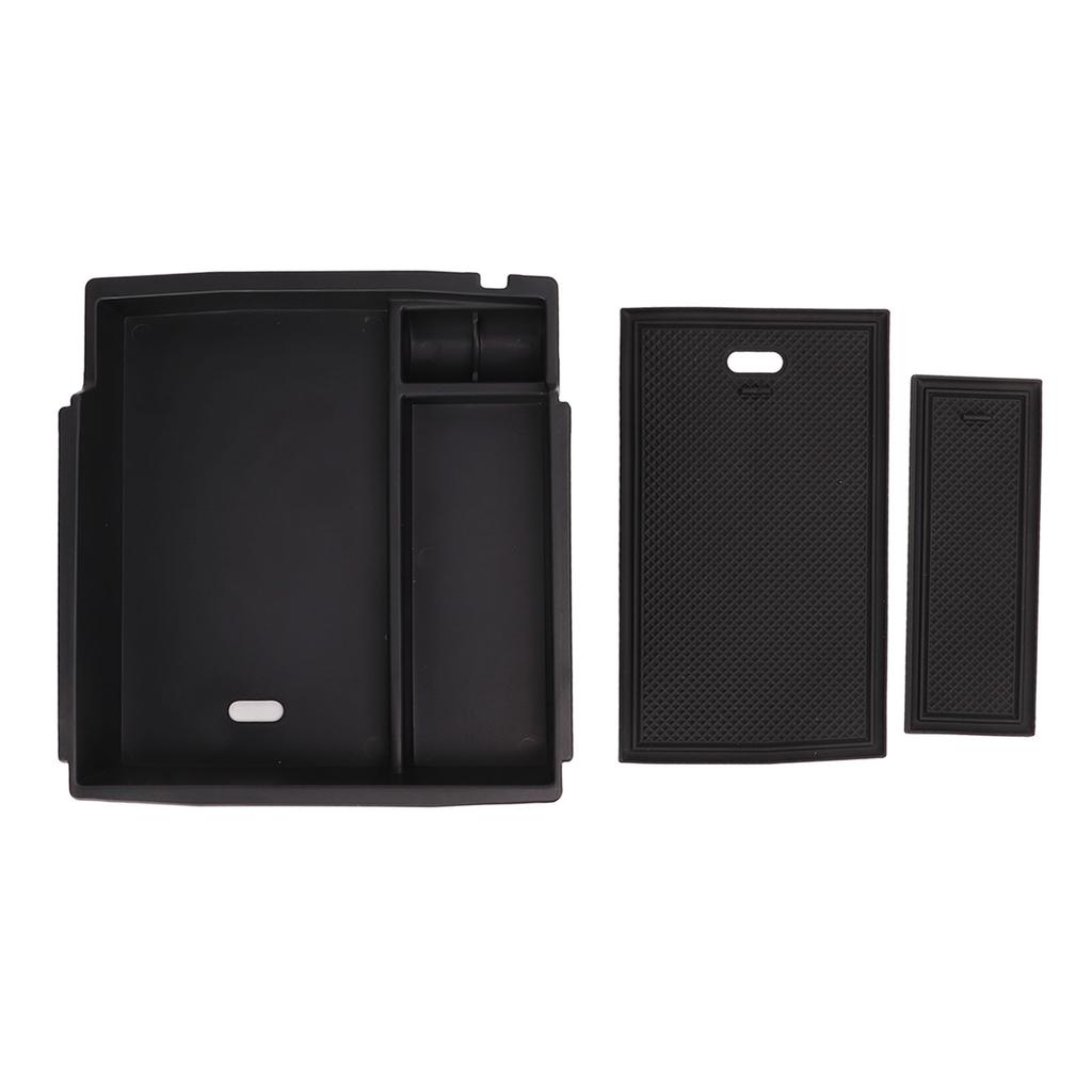 Center Console Organizer Tray Black Central Armrest Storage Box Replacement for Ford Bronco 2021 2022