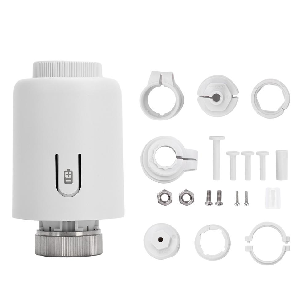 

ZigBee 3.0 Smart Thermostat Controller Heater Water Floor Heating Smart Temperature Control Valve Mobile APP Control білий