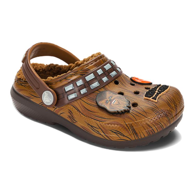 Crocs Star Wars x Classic Lined Clog Kids Chewbacca Kids Sneakers Brown Espresso 208814-206