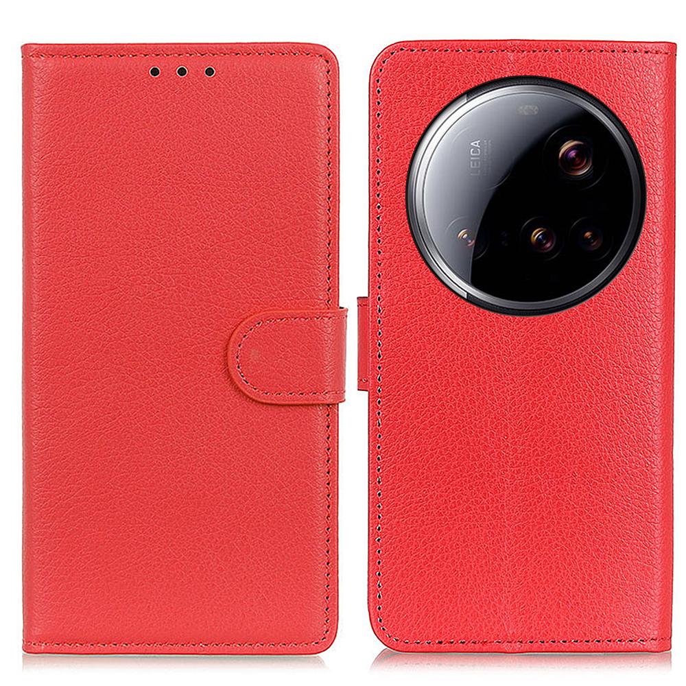 For Xiaomi 15 Ultra Wallet Case PU Leather Phone Cover Litchi Texture