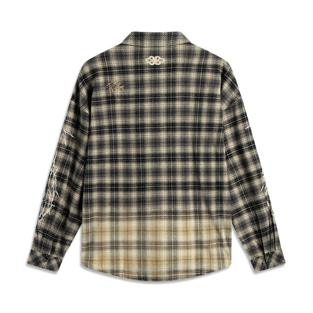 Li Ning Basketball Series Anti-Five Series Soft Skin-Friendly Comfortable Fashion Classic American Retro Trendy Versatile Plaid Shirt ASHV145-1