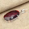 Facetterad granat Underbara ädelstenssmycken 925 Sterling Silver Handgjorda hängsmycke