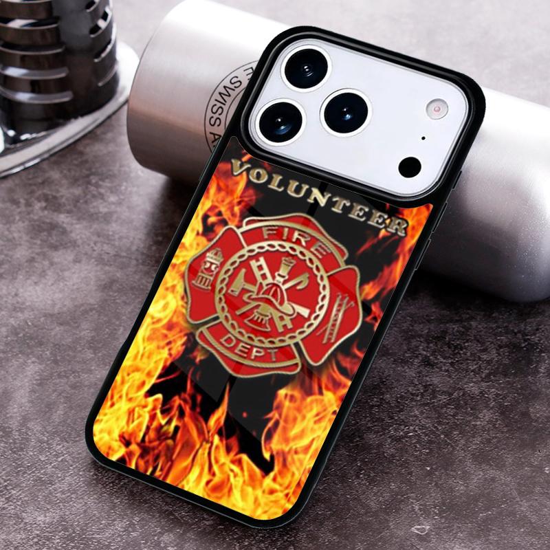 Firefighter Fire Department Fireman Phone Case for iPhone 17 16 15 Pro Max Air 14 13 12 11 Plus Shockproof Cover