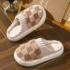 Cotton Slipper Women'S Non-Slip Plus Cashmere Warm Month Slipper Indoor Home Men Cute Fluffy Cotton Mop