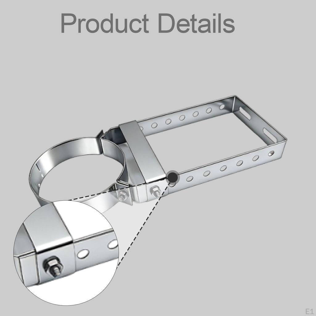 Chimney Pipe Bracket Carbon Steel Fixing Hardware, Easy To Install Accessory Premium, Professional