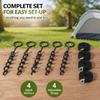 Garden Tree Staking Kit, Iron Helical Ground Stakes with Wide Eyelet Connections for Yards, Nurseries and Fruit Tree Areas