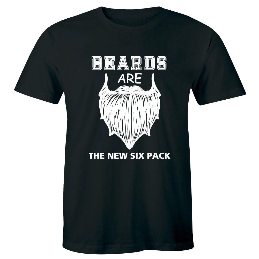 

Beards Are The New Six Pack Men s T-Shirt Funny Humor Tee XL