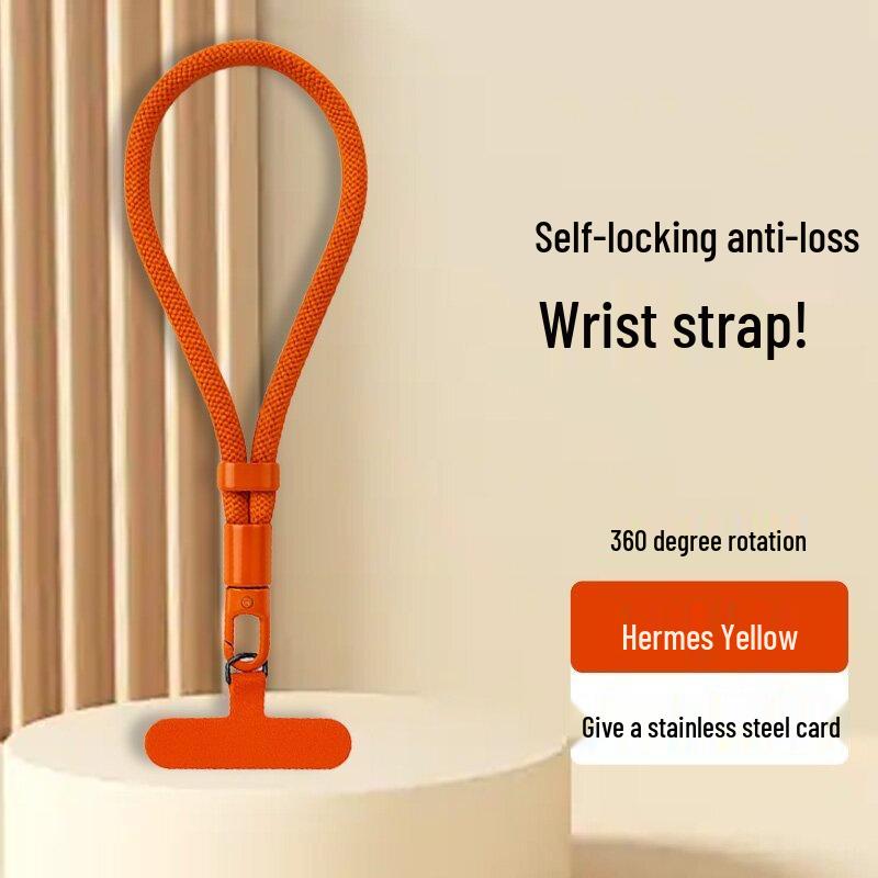 

Fashion Woven Phone Lanyard: Anti-Lost Crossbody Neck Strap with Rotating Metal Buckle
