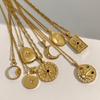 Elegant Stainless Steel Necklace Zirconia Pendant Clavicle Chain Adjustable Length Neckchain Stylish Choker Jewelry
