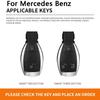 VCJ1  Metal Leather Car Key Case Protector Shell For Mercedes Benz A C E S G Class GLA CLA GLK GLC CLS W204 W463 W176 W251 W205 AMG