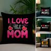 I Love Hot Mom Pillow Case Plush Fabric Soft Double Sided Print Home Sofa High Quality Cushion Cover Throw
