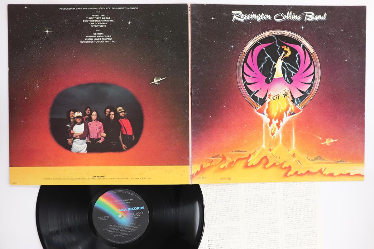

LP Record ROSSINGTON COLLINS BAND Anytime Anyplace Anywhere VIM6231 MCA 1980 Japan Rock Used