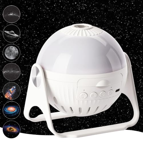 

Home Planetarium for Children - Authentic and Popular, Featuring the Milky Way, Moon, Spiral Galaxies, Nebulae, and Pillars of Creation (7 types of fi