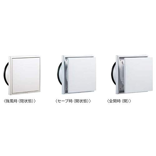 NASTA Lüftungsöffnung für Innenräume KS-8626P-#, Differenzdrucktyp, Silbergrau, Haupteinheit: 9,6999999999999993 cm tief, Haupteinheit: 19cm Hoch, Haupt-Un