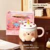 Cute Girl Ceramic Mug Gift Box with Lid - Birthday Souvenir & Office Use