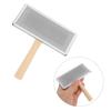 Wool Carders Wooden Hand Carders Needle Felting Tools Slicker Brush Wood Handle Fiber Craft Felt Projects Cat Dog Pet Grooming