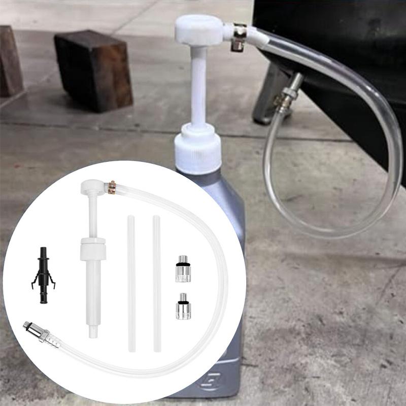 8CC Gear Oil Pump Featuring 38 Inch Hose and 8 Mm 10 Mm Adapters for Motor Cleaning and Oil Extraction On For Ships and Vehicles