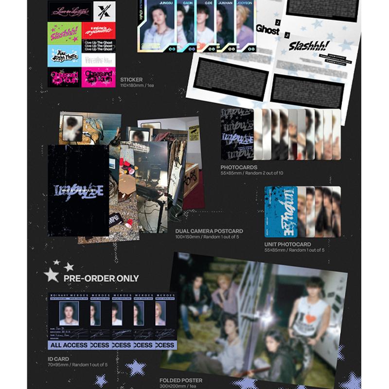 Xdinary Heroes IMPULSE 9th Mini Album (BACKSTAGE Ver. / Band of Outsiders Ver.)