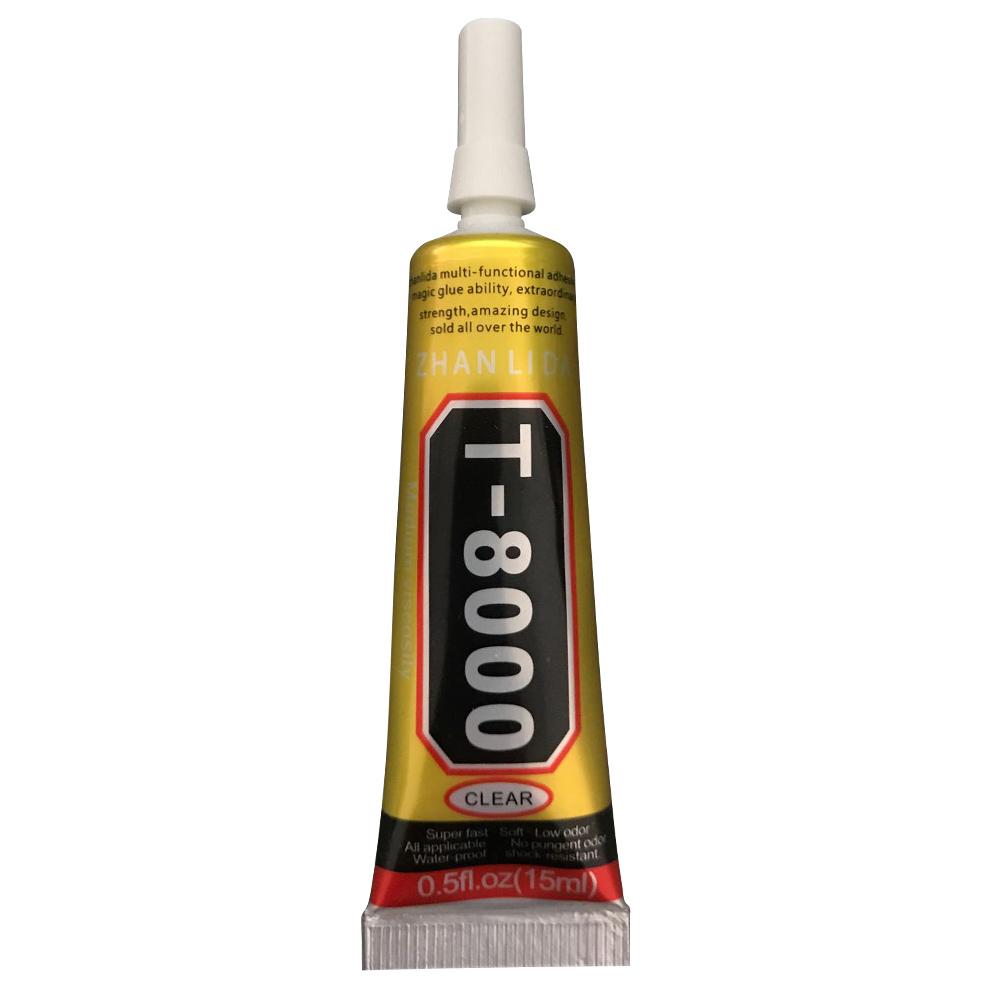 T8000 15ml Multipurpose Adhesive Rhinestone DIY Phone Screen Frame Epoxy Resin Sealant Super Sturdy Liquid Glue T8000 Nail Gel