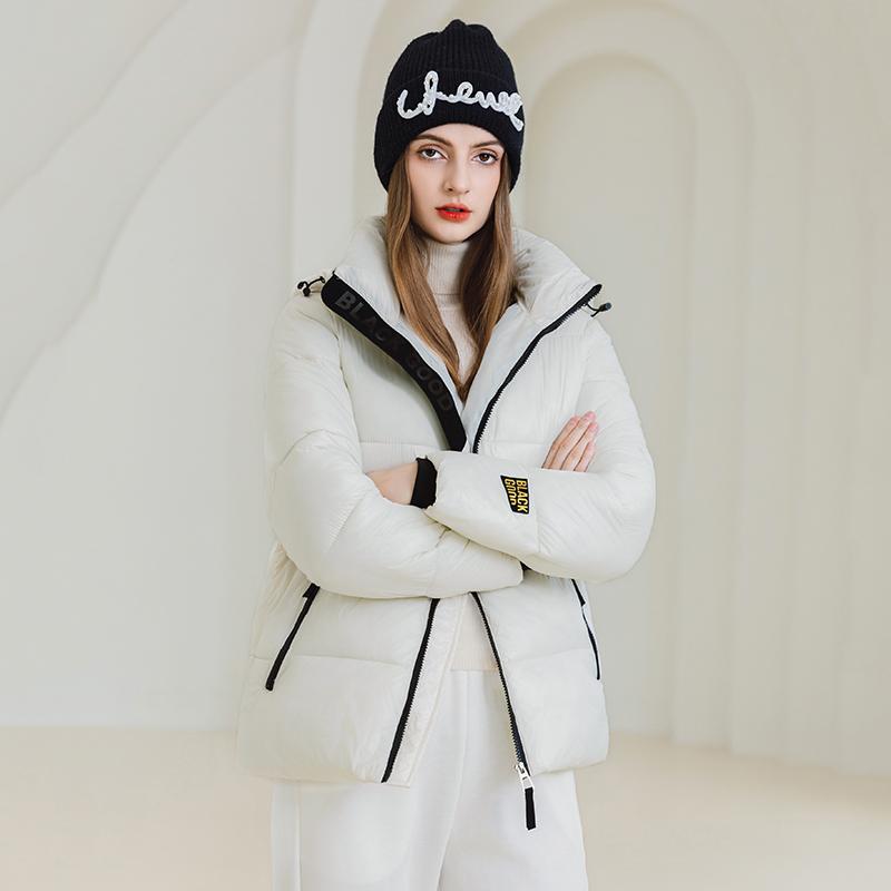 Autumn Winter Thicken Warm Parka Women Casual Sweety Solid Color Big Pocket Loose Short Hooded Coat Jackets Outwear