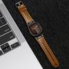 Elegant Leather Band for Apple Watch Ultra 3 2 49mm Series 11 10 46mm Men Business Straps for Iwatch 9 8 7 6 5 4 Se 3 44mm 45mm