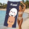 Customizable personalized beach towels Bubu Dudu themed designs.Suitable for the beach, yoga, sports;ideal as beach accessories