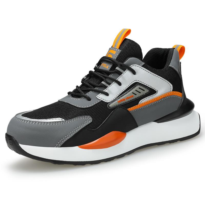 Labor Insurance Shoes Men's Four-season Anti-smash and Anti-piercing Lightweight Steel Bag Head Work Shoes