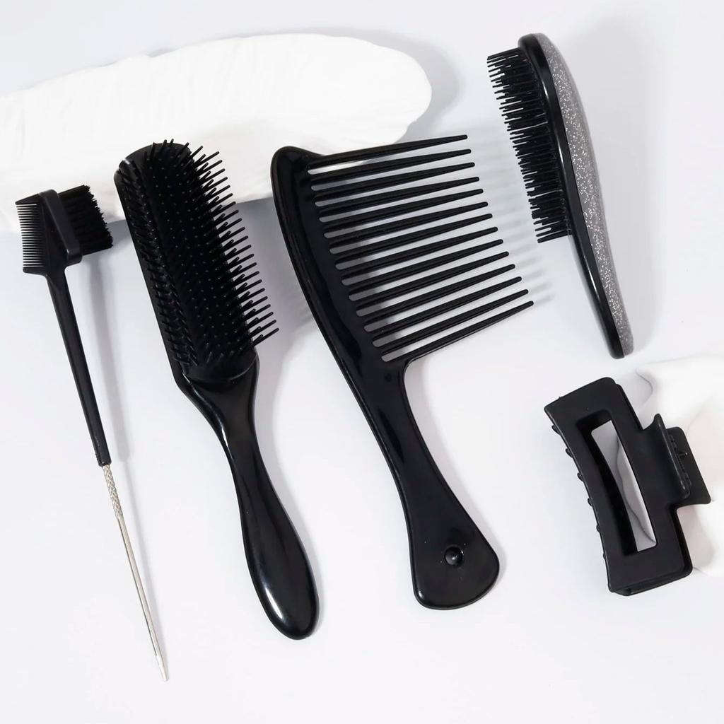 5pcs Hair Comb Set - Suitable for Home Hair Styling, Suitable for Both Dry and Wet Hair,special for Real Hair Wigs