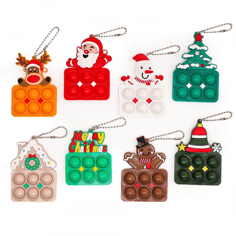 Christmas Pioneer Mouse Eradication Keychain Festival Decoration Decompression Toy Pendant