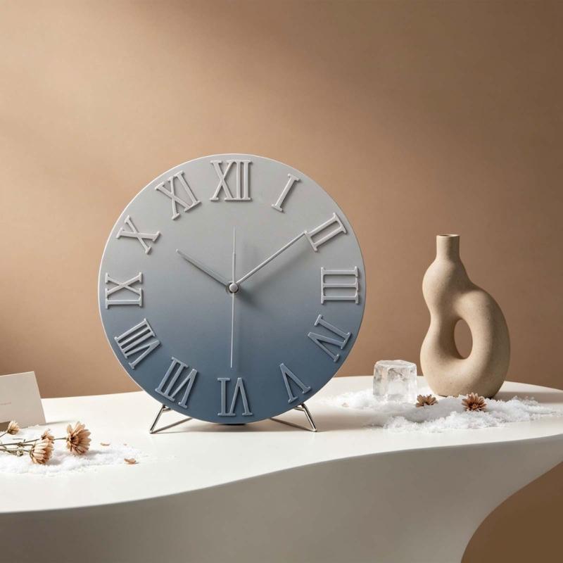 Large Clock Silicone Molds Multipurpose Epoxy Resin Molds For Making Wall/Desk Clock Gypsum Ornament Home Decoration
