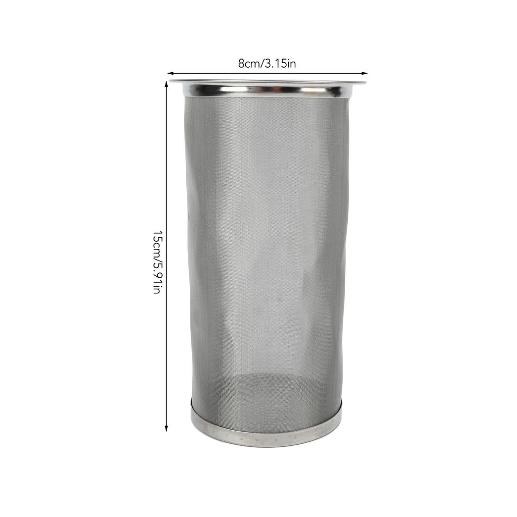 304 Edelstahl Kaltbrühkaffee Filterkegel Netz mit Weißem Gummi Kreis Kaffee Infuser für Fruchtgetränk Tee Kaffeemaschine