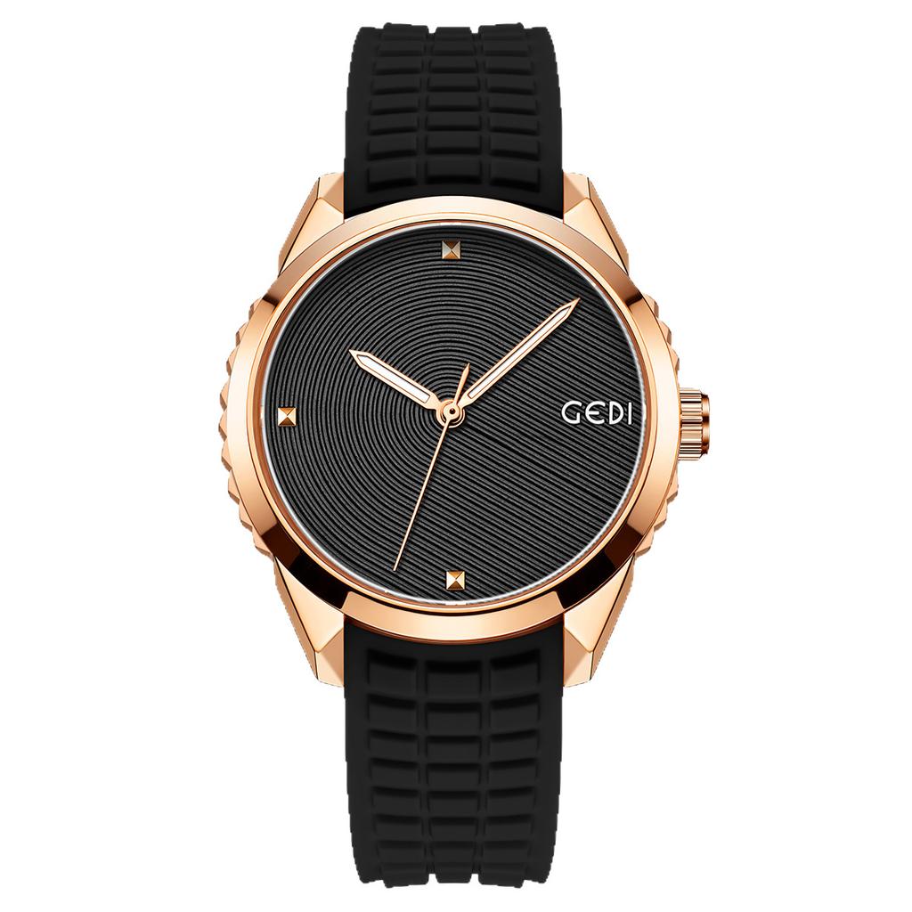 Unisex Sports Silicone Man Watch Simple high-end feel Black Waterproof Student Watches Women's Fashion Quartz Clock Wristwatches