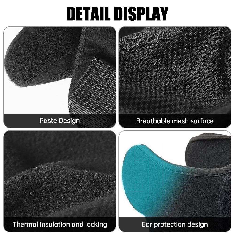 Fashion Winter Thermal Fleece Balaclava Full Face Mask Skiing Hat Bandana Hat Windproof Snowboard Scarves Women's Men Helmet Cap