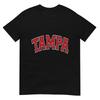 133 Apparel Tampa FL Tampa Arched Red Text T-Shirt