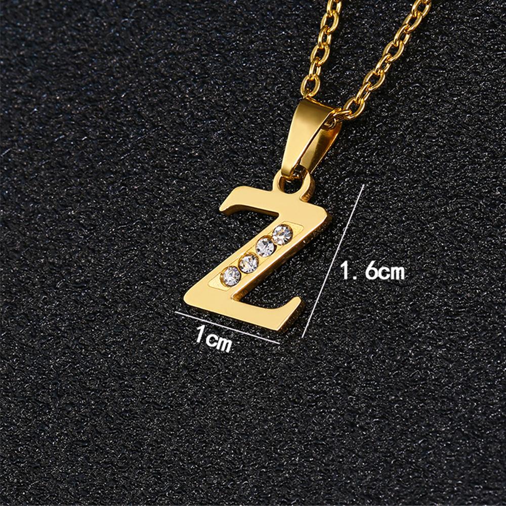 Initial A-Z Letter Name Pendant Female Gold Color Stainless Steel Small Alphabet Necklace For Women Jewelry Birthday Gift 2025
