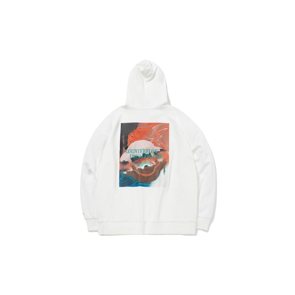 Li Ning Sweatshirts Men's White Hooded Moderate Regular AWDQB67-3