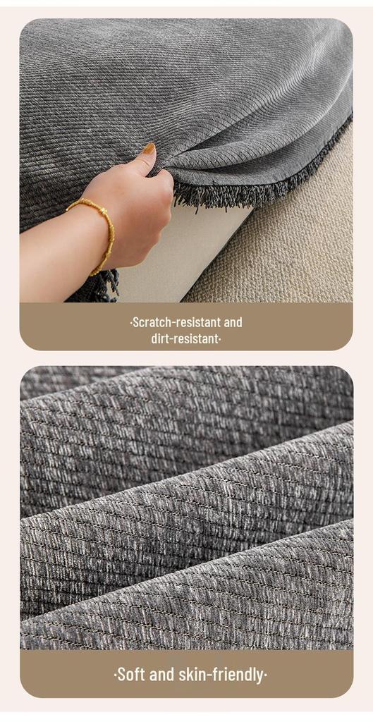 Cross-Border All-Season Chenille Sofa Cover Towel - Universal Fit Cushion Full Cover