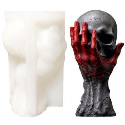 Candle Mold Creative Ghost Hand Skull Shape Silicone Mold Soap Aromatherapy Making
