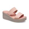 Crocs Brooklyn Lightweight Pale Pink Sandals Women's 206219-6RL
