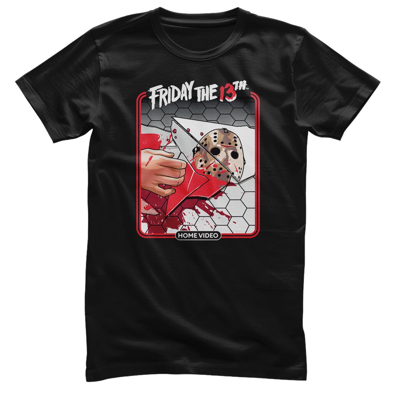 Officially Licensed Friday the 13th Home Video Mens T-Shirt L