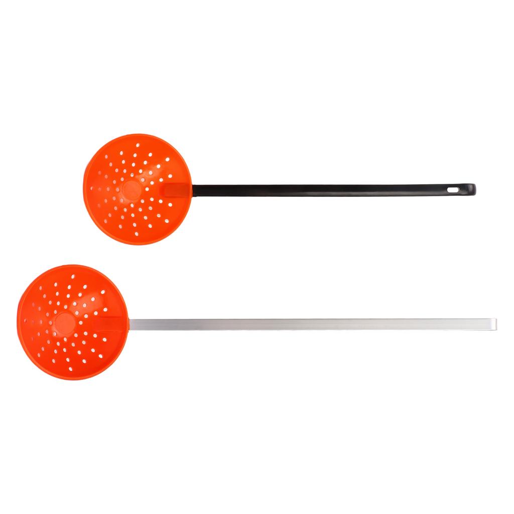 2pcs Ice Fishing Ladles Rapid Filtering Strainer Scoop with Plastic and Aluminum Alloy Handles Hook
