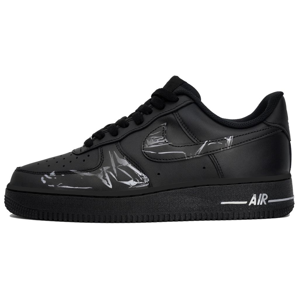 Nike Air Force 1 07 Wan Hua Tang, Fără Compromisuri, Cutie Rezistentă la Alunecare Pantofi Skateboard cu Top Jos Unisex Negru Premium CW2288-001(Echipa113-S-BOX)