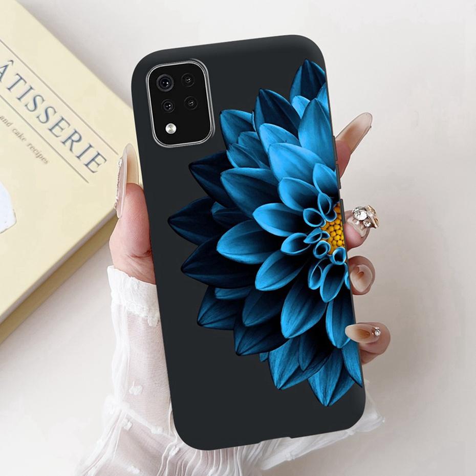 Beautiful Floral Painting Phone Case For LG K42 K52 K62 2020 Black Silicone Soft Cover For LG K62+ K52 (Brazil) Cases Bumpers