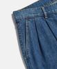ESPIONAGE Double Pleats Denim Shorts Washed Indigo