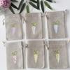 6PCS Drawstring Design Gift Bags Cartoon Pattern Cloth Pouch for Wedding Party Favor Candy Gift Packaging Bag Storage Decoration